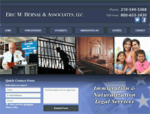 Tablet Screenshot of ericmbernallaw.com